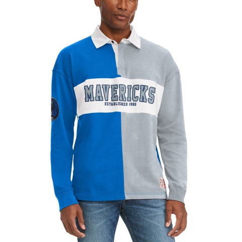 Men's Tommy Jeans Royal/Gray Dallas Mavericks Ronnie Rugby Long Sleeve T-Shirt