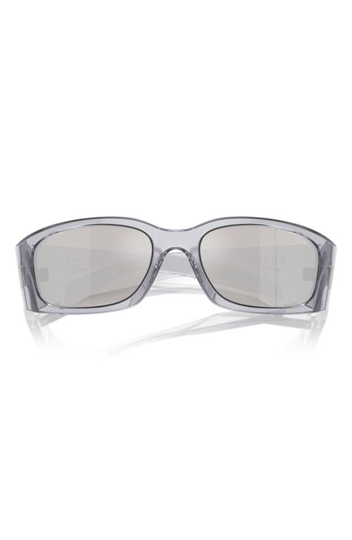 Prada 60mm Butterfly Sunglasses in Transparent Grey at Nordstrom