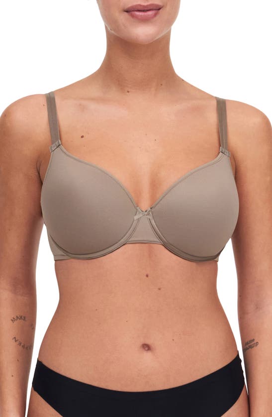 Chantelle Lingerie Chantelle Invisible Memory Foam T-shirt Bra In Hazelnut