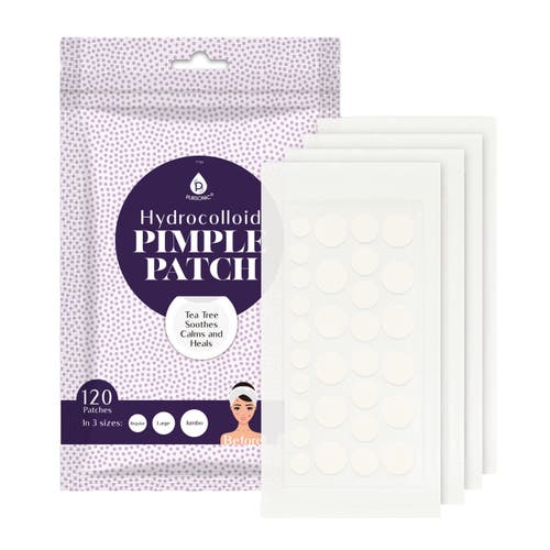 Pursonic Hydrocolloid Pimple Patch, 120-count, Multi Size Acne Solution In White