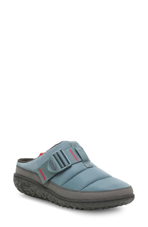 Ramble Water Resistant Puffer Clog in Cloudy Blue