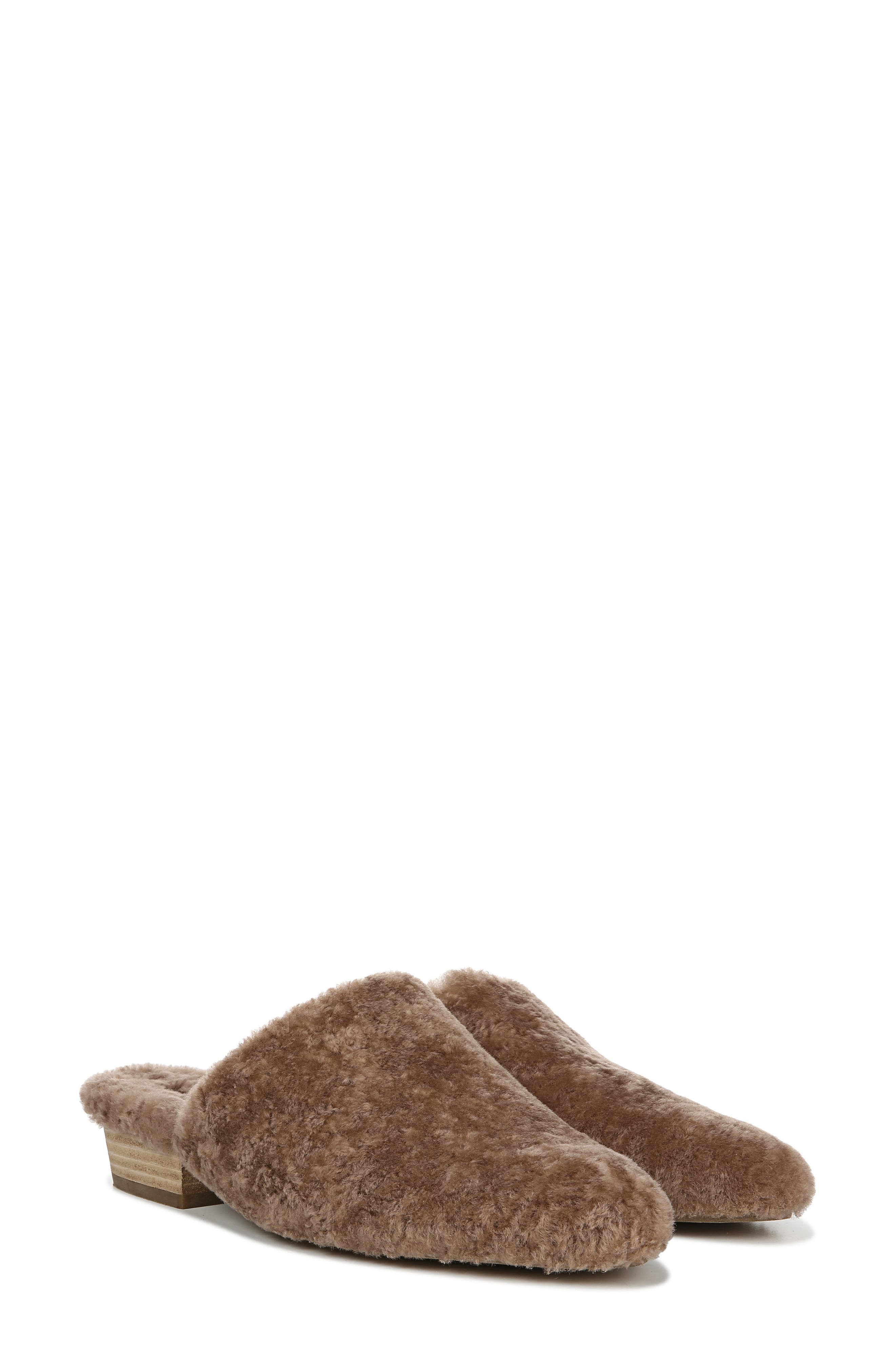 shearling mule