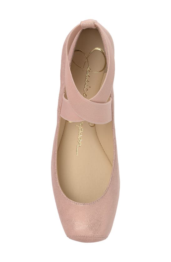 Shop Jessica Simpson 'mandalaye' Leather Flat In Blush