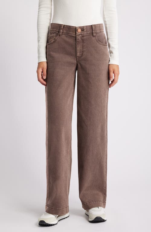 Shop Wit & Wisdom 'ab'solution High Waist Wide Leg Jeans In Washed Mocha