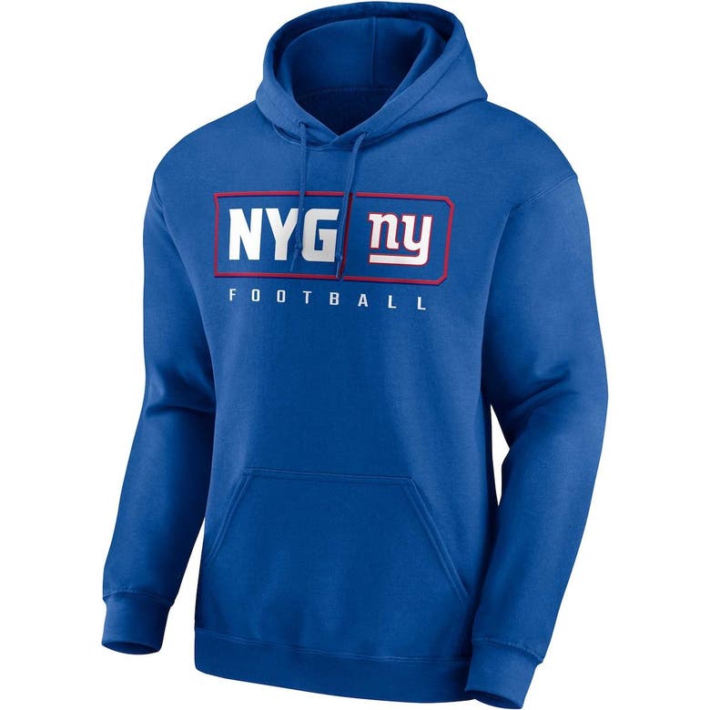 Fanatics Branded Royal New York Giants Hustle Pullover Hoodie