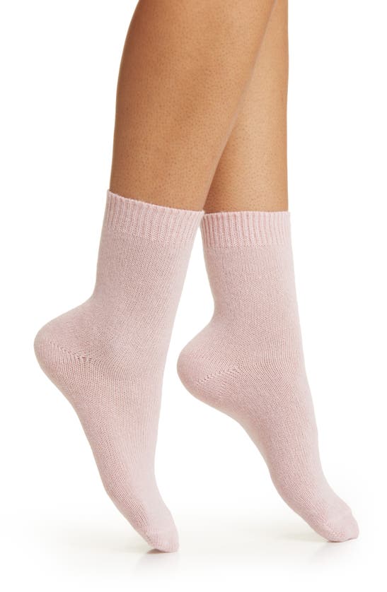 Nordstrom Rib Knit Ankle Socks In Pink Veil Rose
