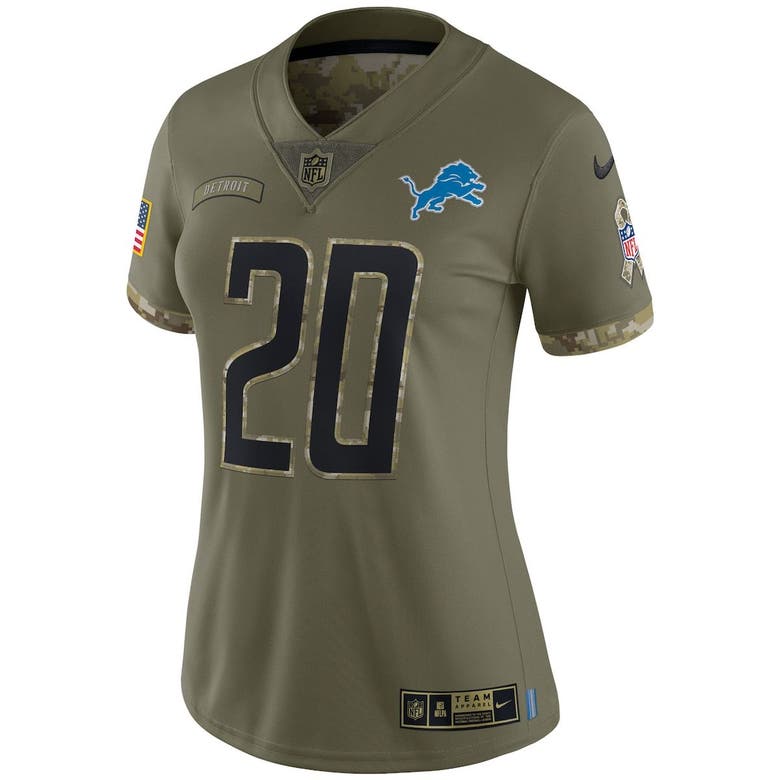 Barry Sanders Detroit Lions Nike 2023 Salute To Service Retired Player  Limited Jersey - Brown