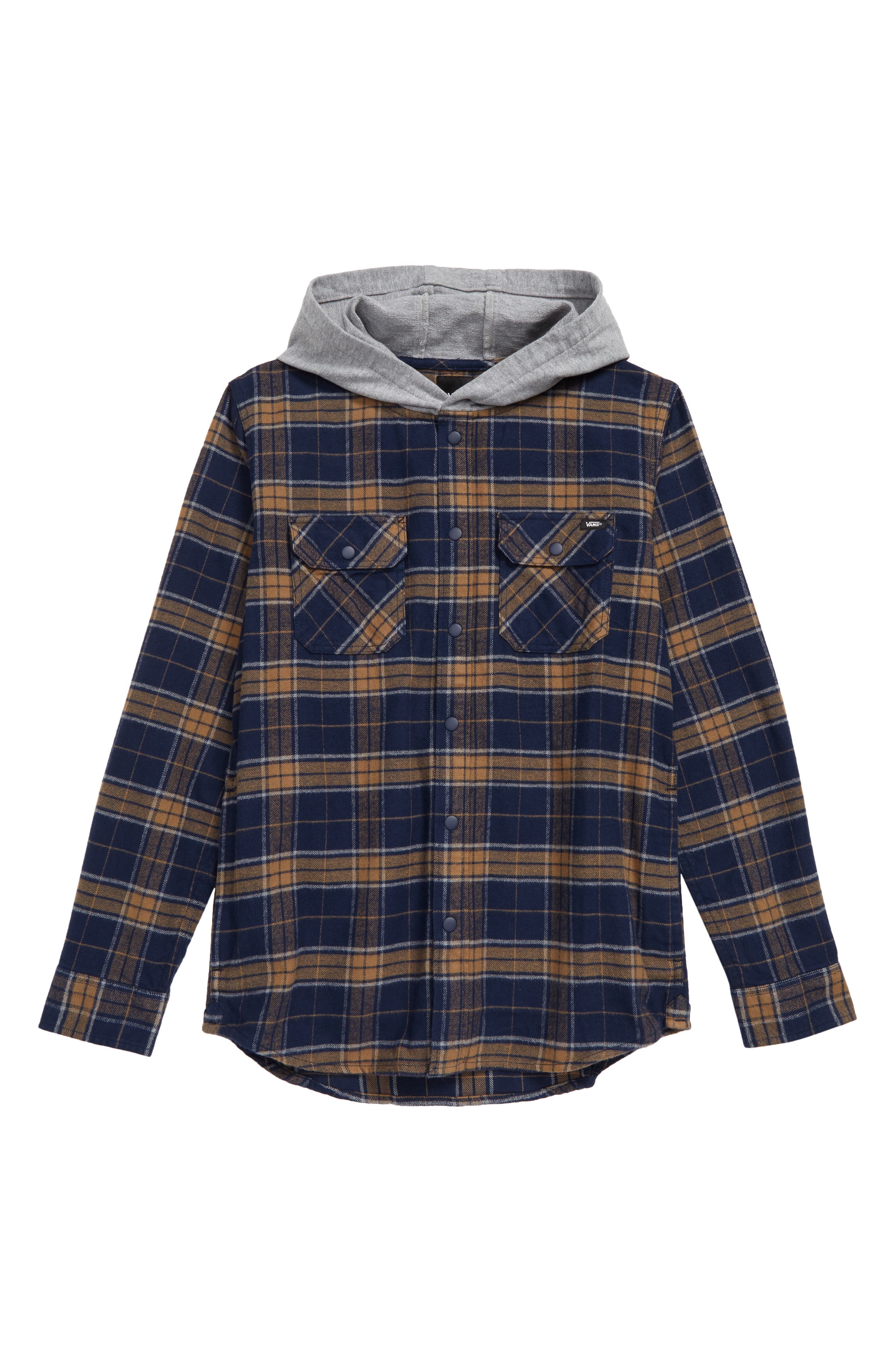 Hooded Flannel Snap Front Shirt | Nordstrom