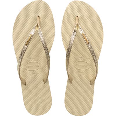Havaianas You Shine Flip Flop, 9/40 BR - Beige