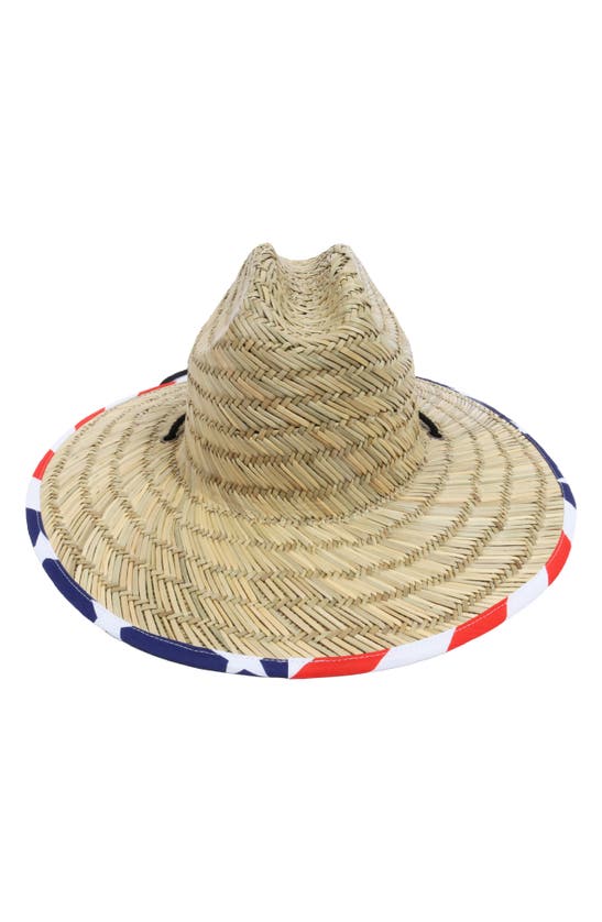 Shop David & Young American Lifeguard Straw Hat In Natural