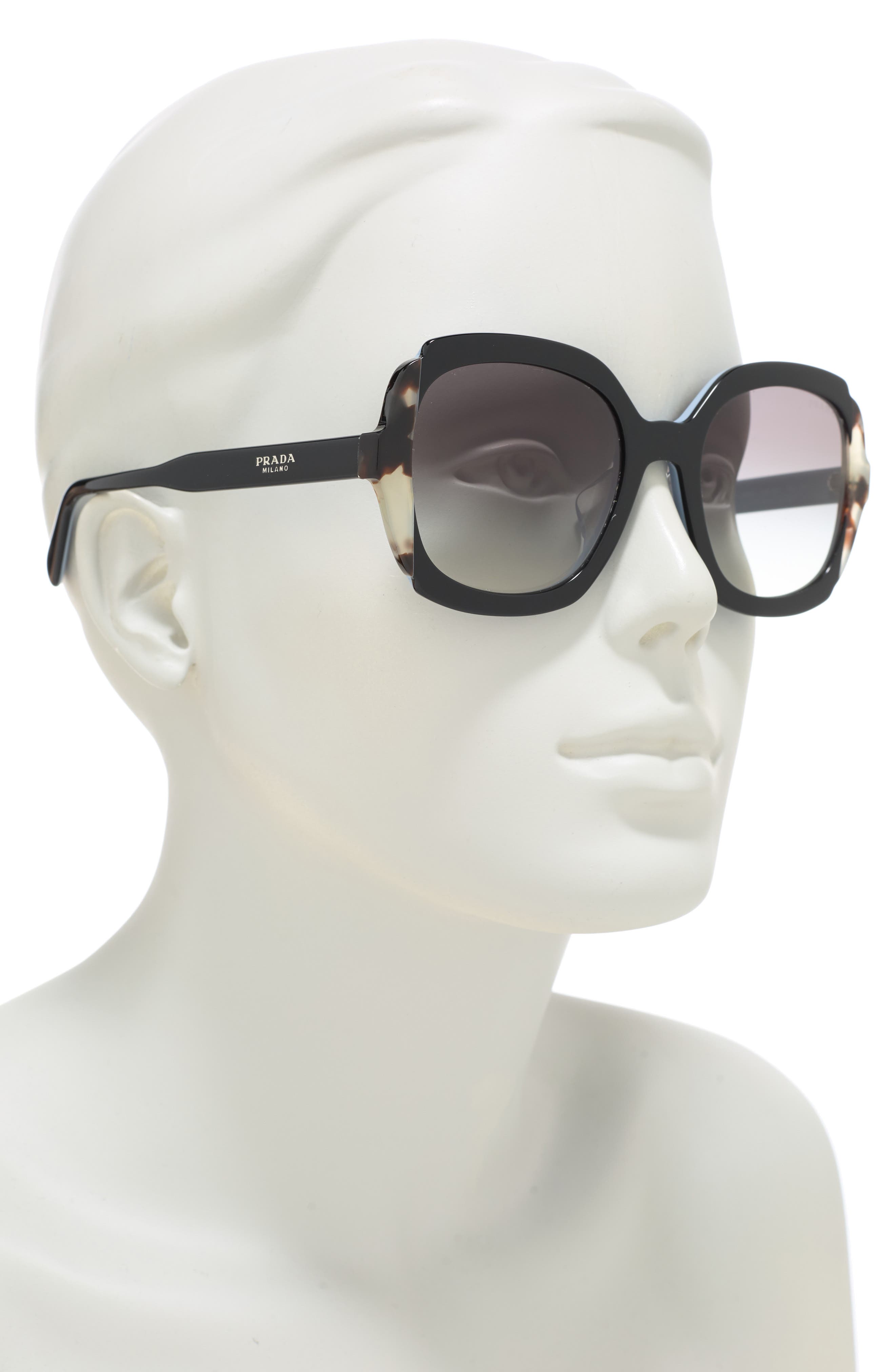 prada 54mm butterfly sunglasses