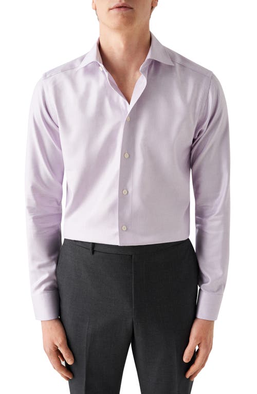 Eton Slim Fit Twill Dress Shirt Light/Pastel Purple at Nordstrom, - R