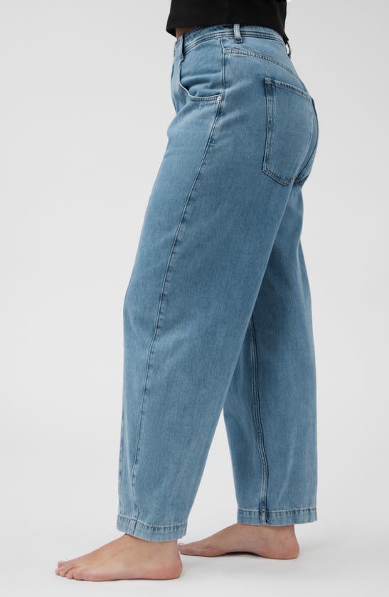 Shop & Other Stories Bloom Cut Barrel Leg Jeans In Medium Powdery Blue