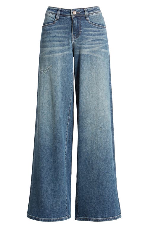 Low Rise Wide Leg Jeans in Indigo