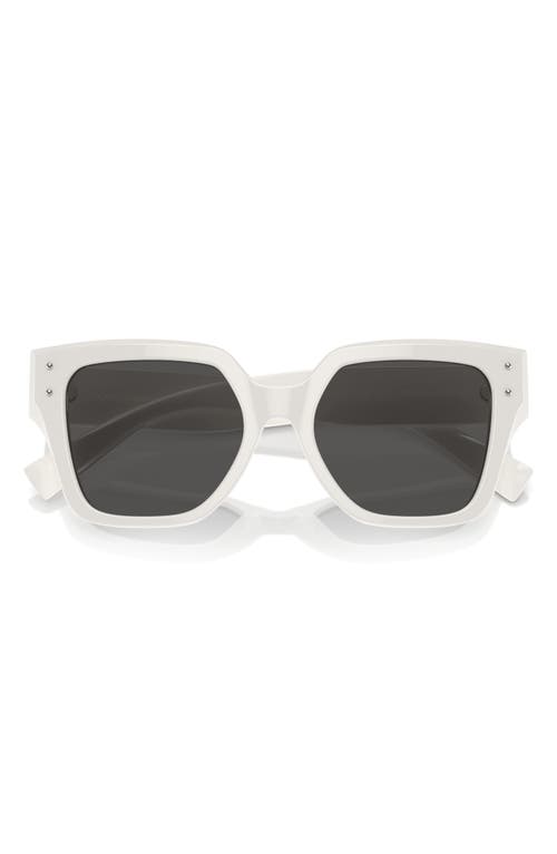 Dolce & Gabbana 52mm Square Sunglasses in White at Nordstrom