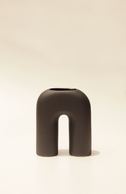 Osmos Studio Zo Vase In Off Black