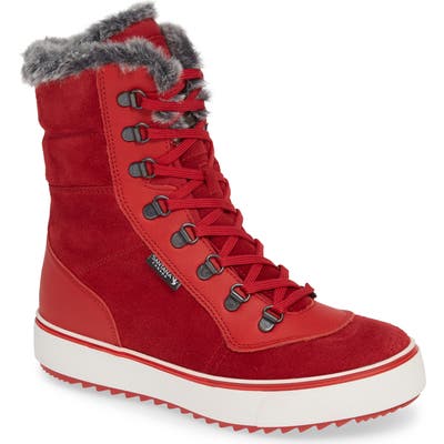 Santana Canada Mid Water Resistant Winter Boot, Red