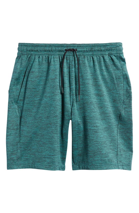 Zella Pyrite Knit Shorts In Green Berry