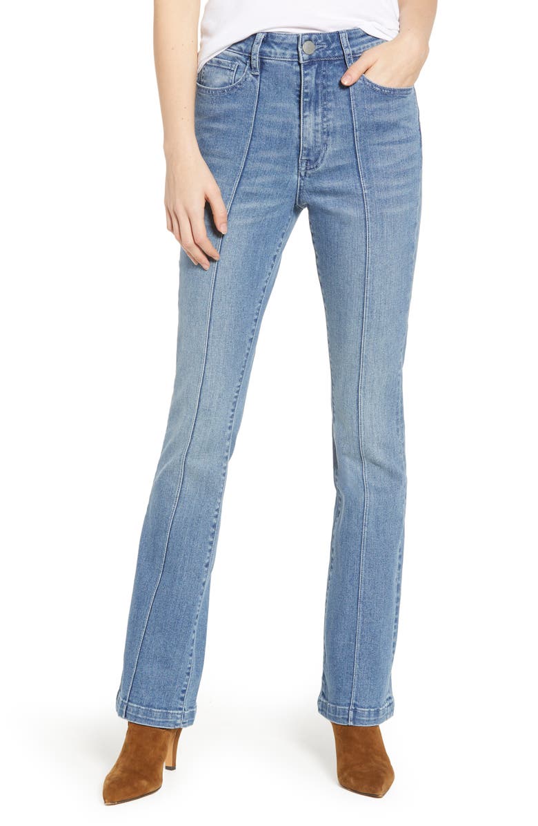 Prosperity Denim Pintuck Flare Jeans (Karla) | Nordstrom