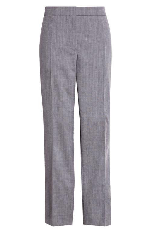 Shop Jil Sander Straight Leg Wool Trousers In Volcanic Glass