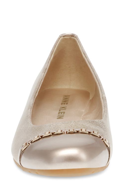 Shop Anne Klein Maysel Wedge Pump In Light Gold