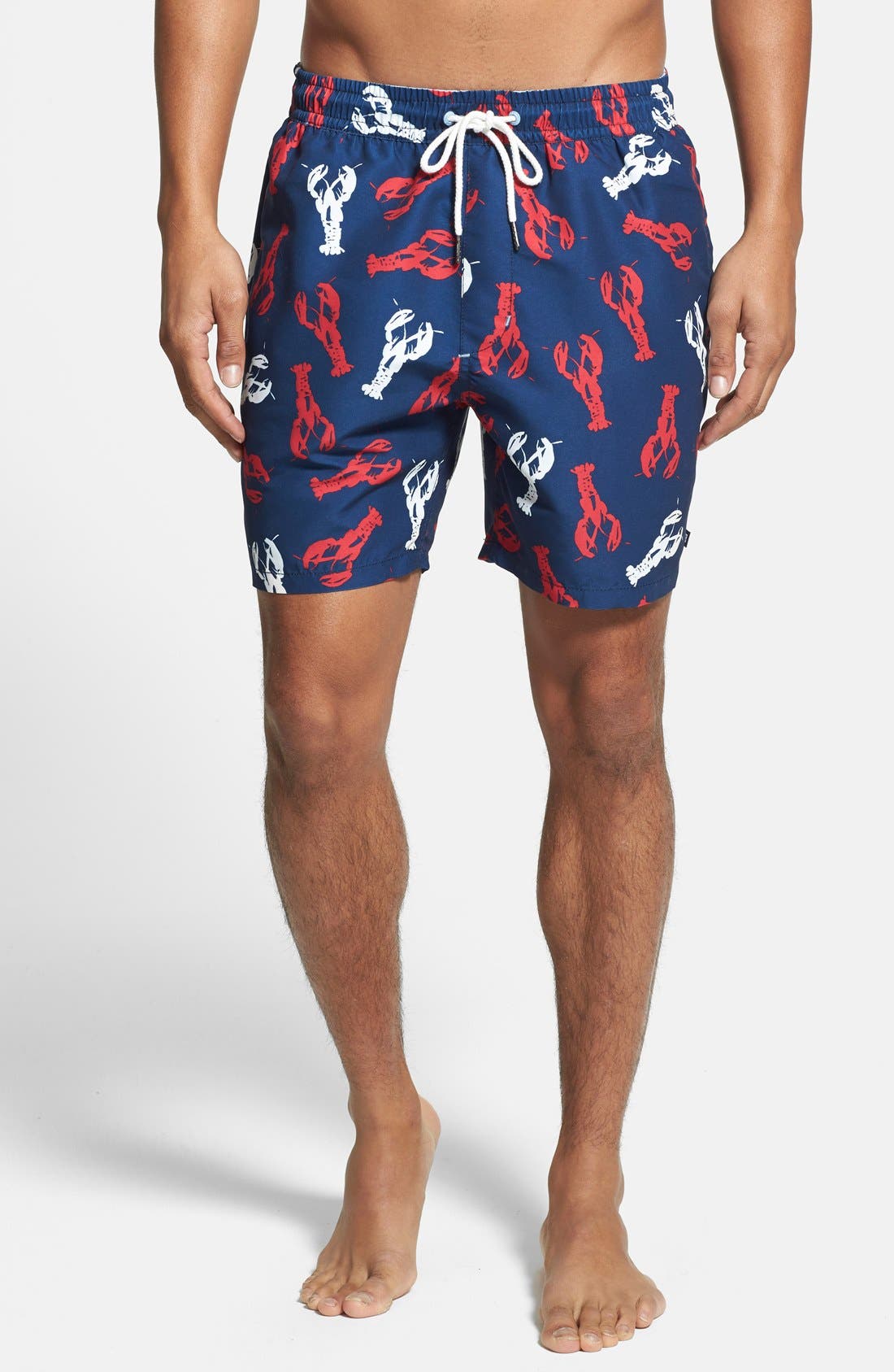 mens lobster swim trunks