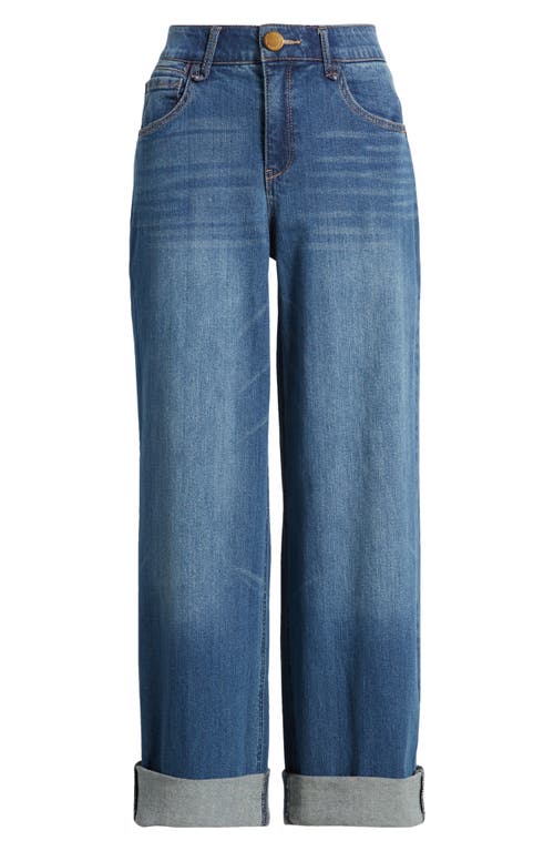 'Ab'Solution High Waist Straight Leg Jeans in Blue