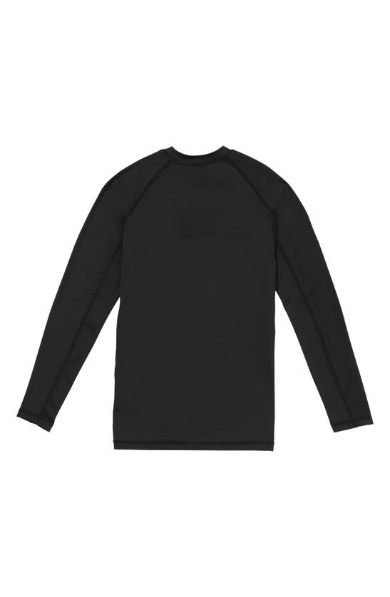 Shop Volcom Lido Long Sleeve Rashguard In Black