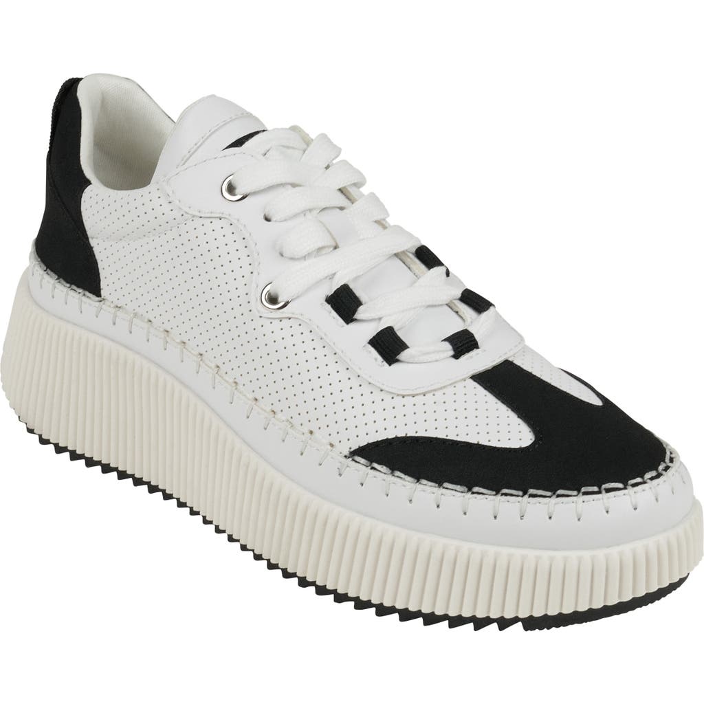 Good Choice New York Madrid Platform Sneaker In Black/white