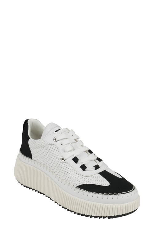 Shop Good Choice New York Madrid Platform Sneaker In Black/white