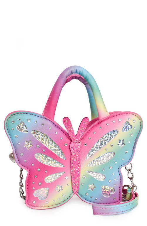 OMG Accessories Kids' Butterfly Crossbody Bag in Pink Multi at Nordstrom