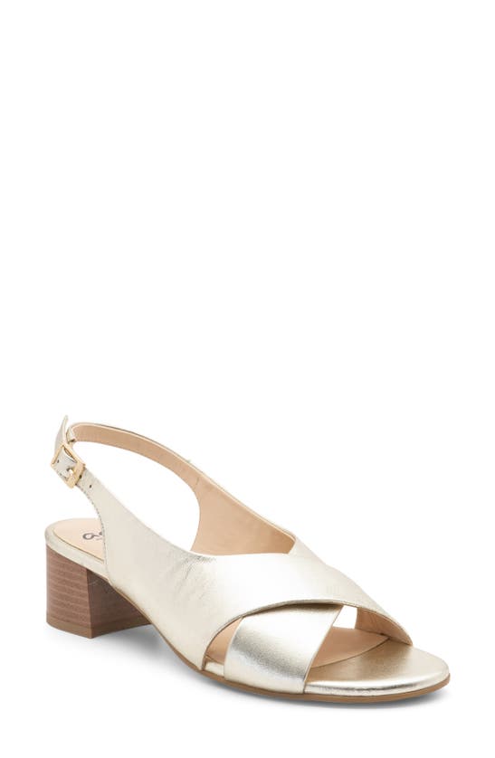 Shop Ara Petunia Slingback Sandal In Platinum Metallic Calf