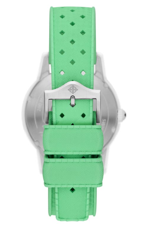 Shop Zodiac Super Sea Wolf Ceramic Rubber Strap Watch, 41mm In Green