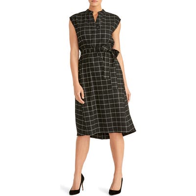 Rachel Roy Collection Nanette Tie Waist Dress, Black
