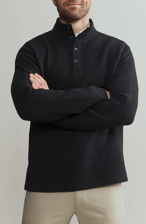 Shop Rhone Weekend Quilted Pullover In Black