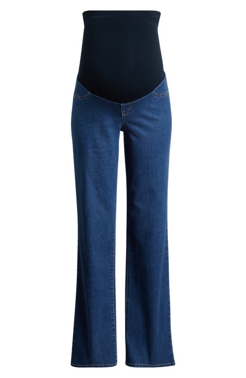 Shop 1822 Denim Over The Bump Baggy Straight Leg Maternity Jeans In Iman