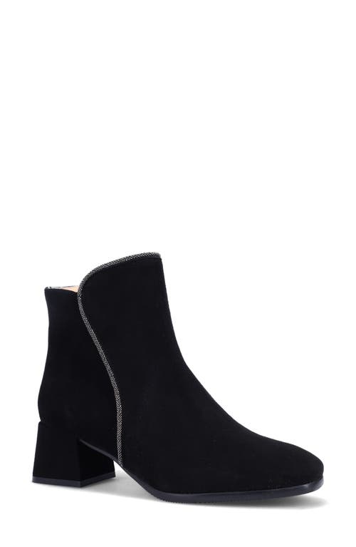 Ron White Janelle Water Resistant Bootie In Onyx Suede