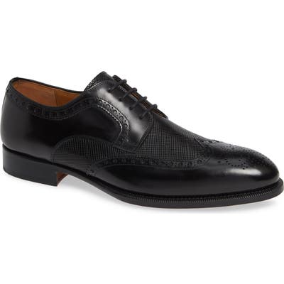 Magnanni Hampton Wingtip Oxford- Black