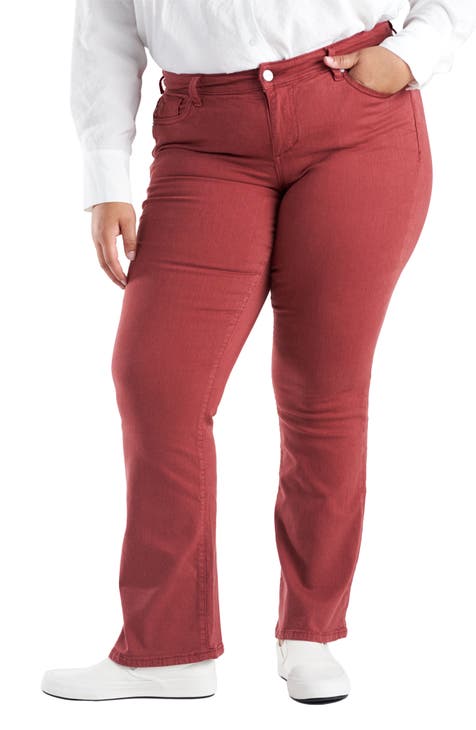 Women's Red Jeans & Denim