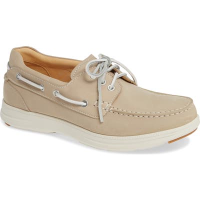 Samuel Hubbard New Endeavor Moc Toe Boat Shoe, Beige