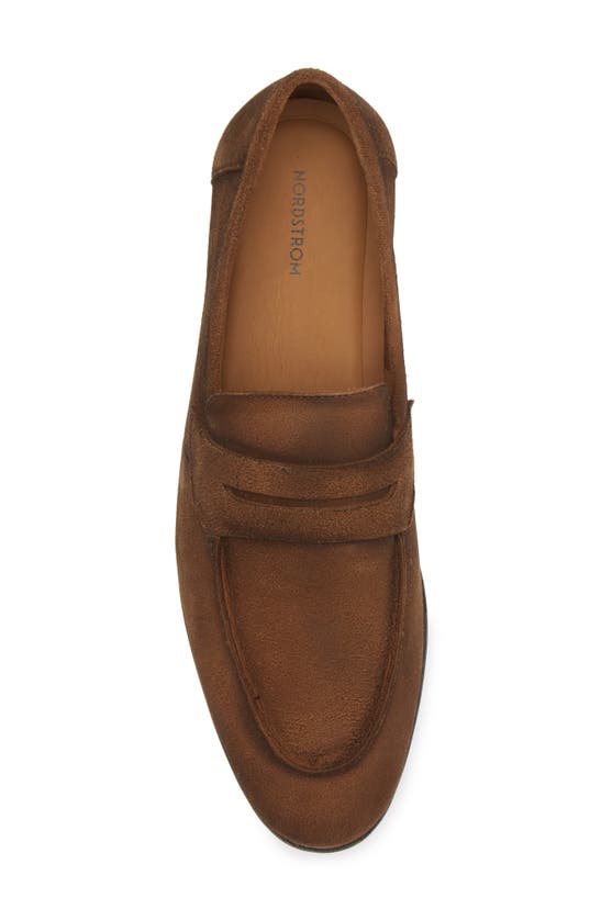 Nordstrom Knox Flexible Penny Loafer In Brown Bronze