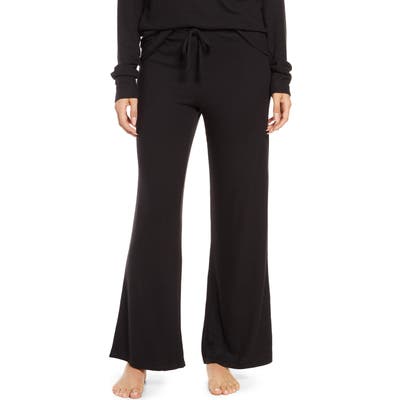 Nordstrom Flare Leg Lounge Pants, Black
