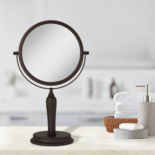 Zadro Anaheim Makeup Mirror With 5x/1x Magnification In Oil-rubbed Bronze