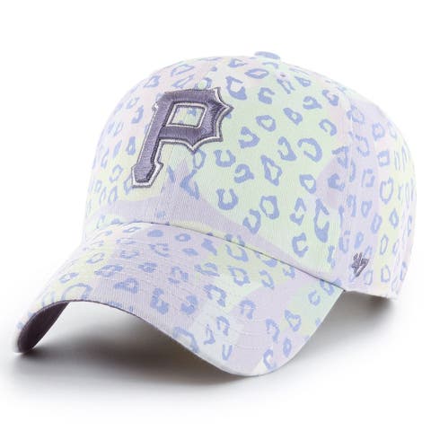 47 Purple Baltimore Ravens Confetti Clean Up Head Logo Adjustable Hat