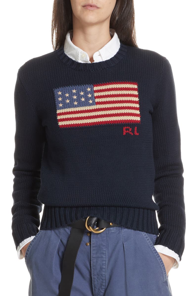 Polo Ralph Lauren Flag Sweater Nordstrom