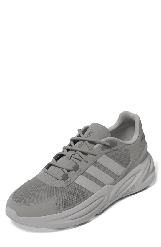 Adidas Originals Ozelle Cloudfoam Running Sneaker In Solid Grey/ Grey