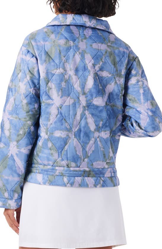 Nz Active By Nic+zoe Throw On Quilted Puffer Jacket In Blue Multi