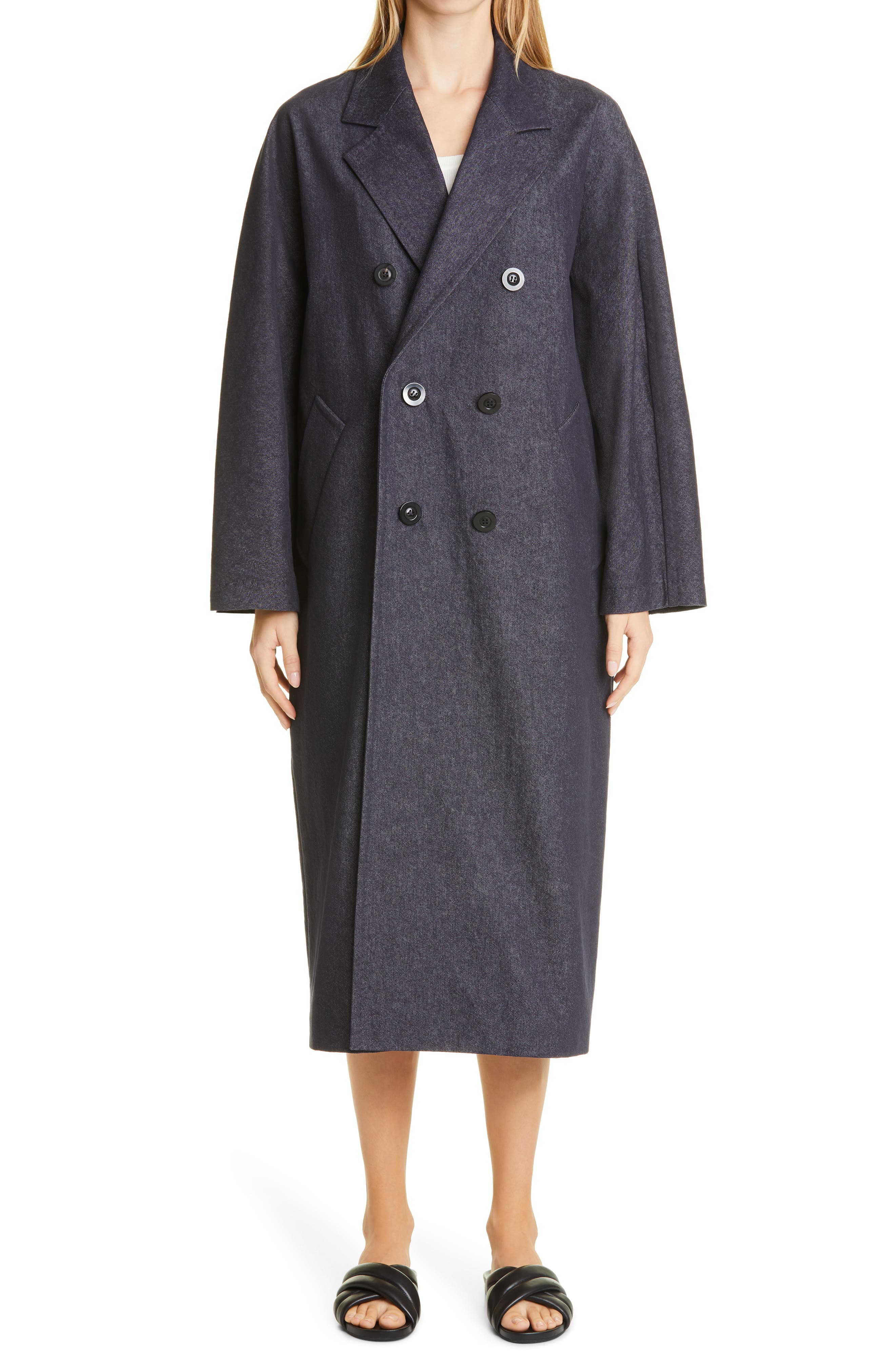 Max Mara Blue Denim Bacco Icon Coat | Smart Closet