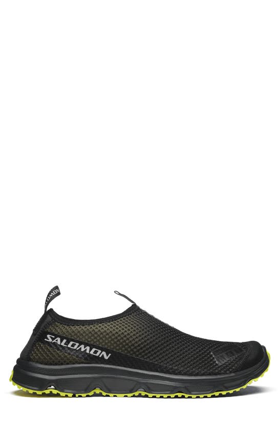 Shop Salomon Gender Inclusive Rx Moc 3.0 Slip-on Sneaker In Black/ Olive Night/ Sulfr Spg