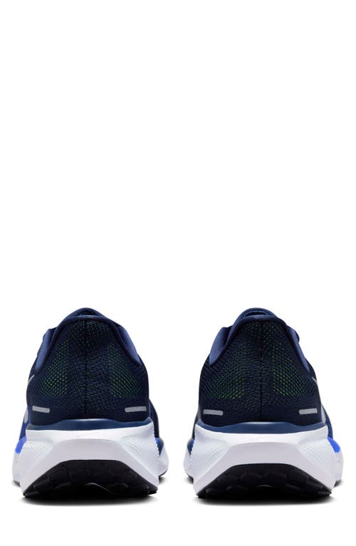 Shop Nike Air Zoom Pegasus 41 Running Shoe In Navy/black/volt